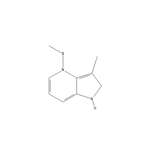 Chemical structure of 3-Iodo-4-methoxy-1H-pyrrolo[3,2-c]pyridine