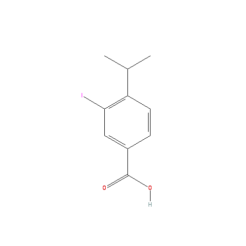 Chemical structure of 3-Iodo-4-isopropylbenzoic acid