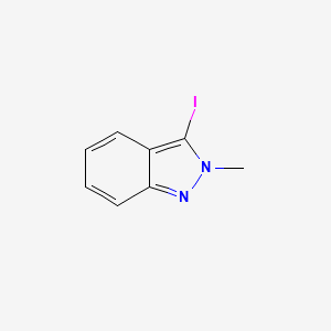 Chemical structure of 3-Iodo-2-methyl-2H-indazole