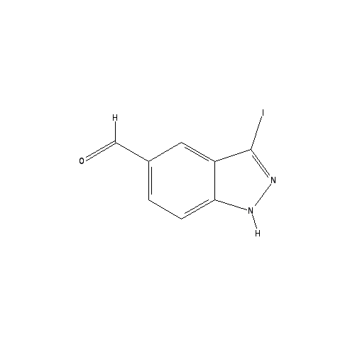 Chemical structure of 3-Iodo-1H-indazole-5-carbaldehyde