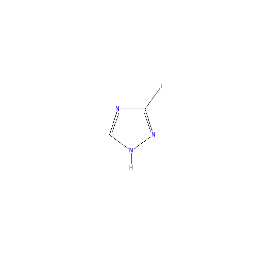 Chemical structure of 3-Iodo-1H-1,2,4-triazole