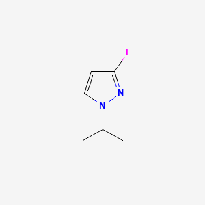 Chemical structure of 3-Iodo-1-(propan-2-yl)-1h-pyrazole