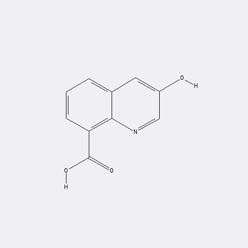 Chemical structure of 3-Hydroxyquinoline-8-carboxylic acid
