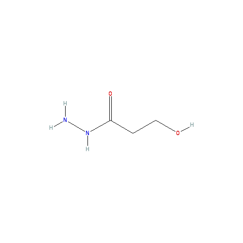 Chemical structure of 3-Hydroxypropanehydrazide