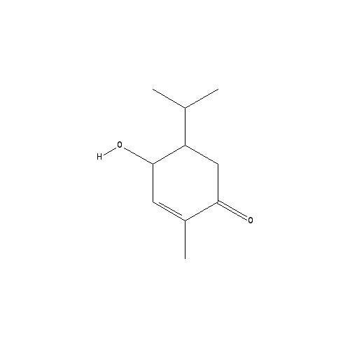 Chemical structure of 3-Hydroxy-p-menth-1-en-6-one