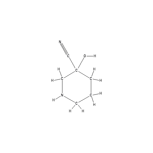 Chemical structure of 3-Hydroxypiperidine-3-carbonitrile