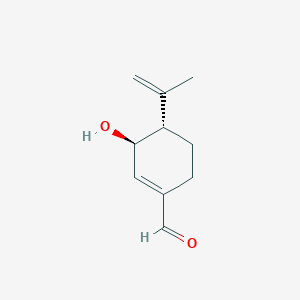 Chemical structure of 3-Hydroxyperillaldehyde