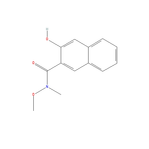 Chemical structure of 3-Hydroxy-N-methoxy-N-methyl-2-naphthamide