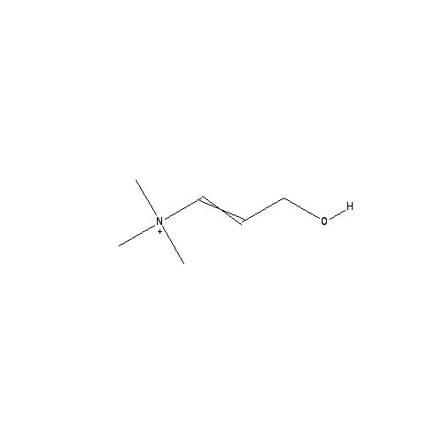 Chemical structure of 3-Hydroxy-1-propenyl-trimethylammonium chloride