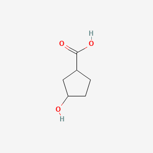 Chemical structure of 3-Hydroxycyclopentanecarboxylic acid