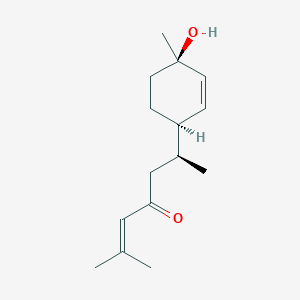 Chemical structure of 3-Hydroxybisabola-1,10-dien-9-one