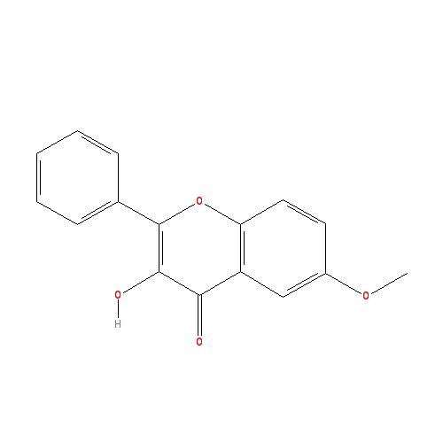 Chemical structure of 3-Hydroxy-6-methoxyflavone