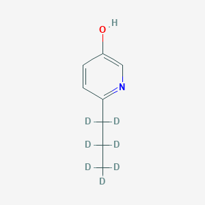 Chemical structure of 3-Hydroxy-6-(n-propyl-d7)pyridine