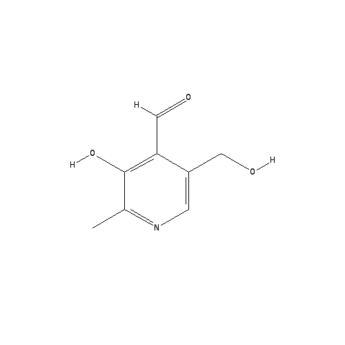 Chemical structure of Pyridoxal
