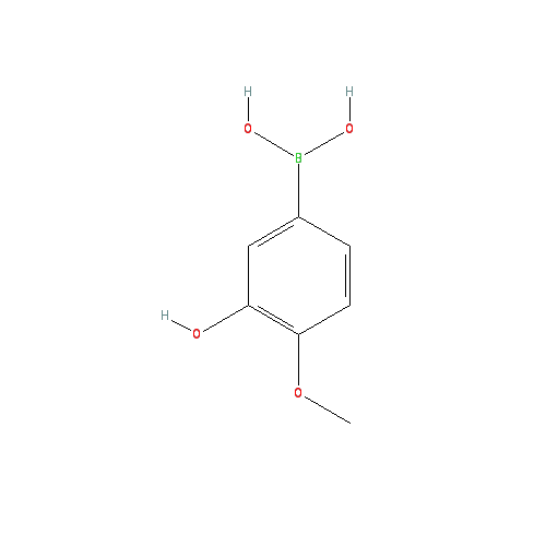 Chemical structure of 3-Hydroxy-4-methoxyphenylboronic acid