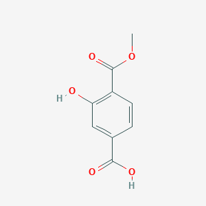 Chemical structure of 3-Hydroxy-4-methoxycarbonylbenzoic acid