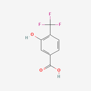 Chemical structure of 3-Hydroxy-4-(trifluoromethyl)benzoic acid