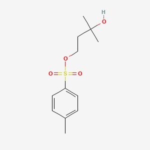Chemical structure of 3-hydroxy-3-methylbutyl 4-methylbenzenesulfonate