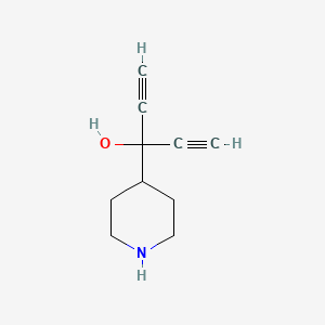 Chemical structure of 3-Hydroxy-3-(4-piperidyl)-1,4-pentadiyne