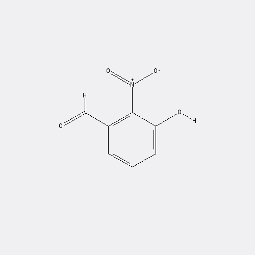 Chemical structure of 3-Hydroxy-2-nitrobenzaldehyde
