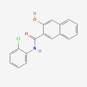 Chemical structure of 3-Hydroxy-2-naphthoic Acid 2-Chloroanilide
