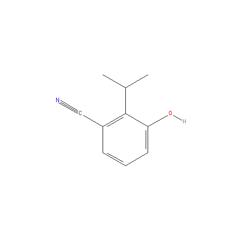 Chemical structure of 3-Hydroxy-2-isopropylbenzonitrile