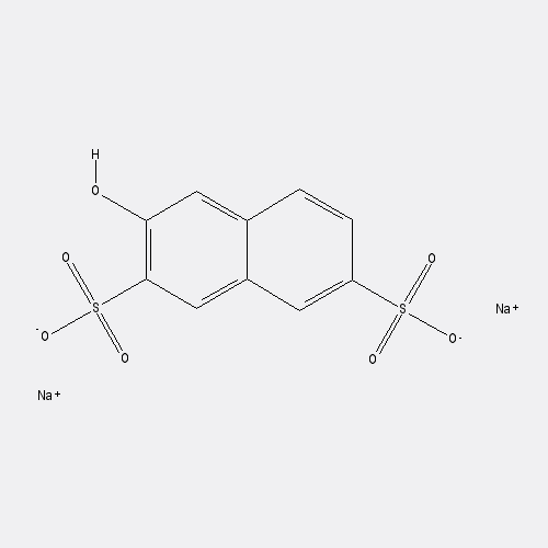 Chemical structure of 2-Naphthol-3,6-disulfonic acid