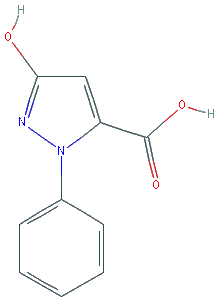 Chemical structure of 3-Hydroxy-1-phenyl-1H-pyrazole-5-carboxylic acid