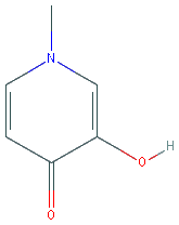 Chemical structure of 3-Hydroxy-1-methylpyridin-4(1H)-one
