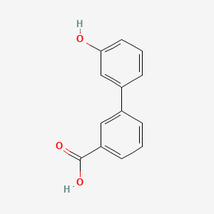 Chemical structure of 3'-Hydroxy-[1,1'-biphenyl]-3-carboxylic acid