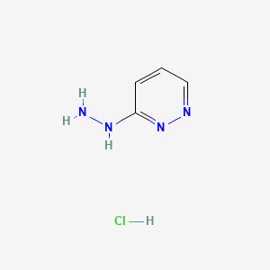Chemical structure of 3-Hydrazinylpyridazine hydrochloride