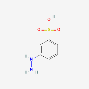 Chemical structure of 3-Hydrazinylbenzenesulfonic acid