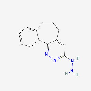 Chemical structure of 3-Hydrazinyl-6,7-dihydro-5H-benzo[6,7]cyclohepta[1,2-c]pyridazine