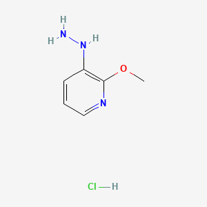 Chemical structure of 3-Hydrazinyl-2-methoxypyridine hydrochloride