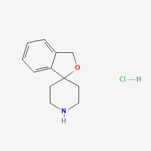 Chemical structure of 3H-spiro(2-benzofuran-1,4'-piperidine) hydrochloride
