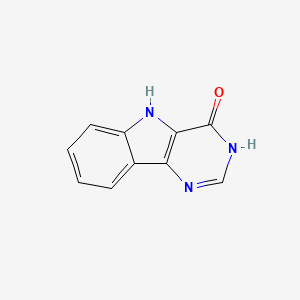 Chemical structure of 3H-Pyrimido[5,4-b]indol-4(5H)-one