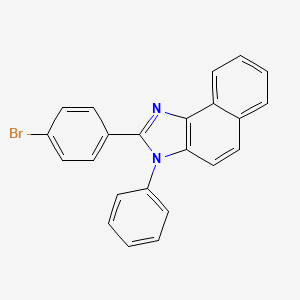 Chemical structure of 2-(4-bromophenyl)-3-phenyl-3H-naphtho[1,2-d]imidazole