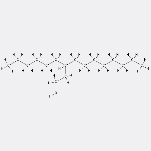 Chemical structure of 3-hexyl-1-undecanol