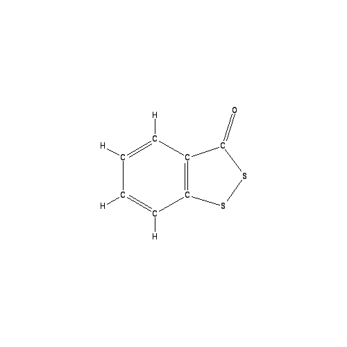 Chemical structure of Benzodithiolone
