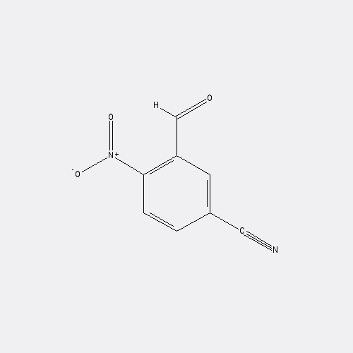 Chemical structure of 3-Formyl-4-nitrobenzonitrile