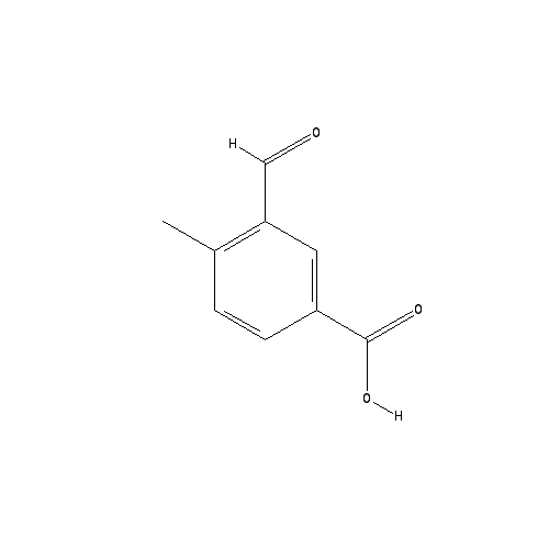 Chemical structure of 3-Formyl-4-methylbenzoic Acid