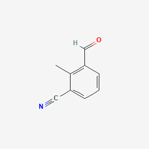 Chemical structure of 3-Formyl-2-methylbenzonitrile