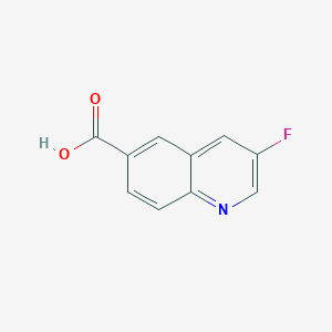 Chemical structure of 3-Fluoroquinoline-6-carboxylic acid