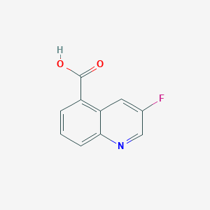 Chemical structure of 3-Fluoroquinoline-5-carboxylic acid