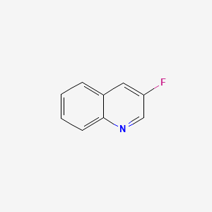 Chemical structure of 3-Fluoroquinoline