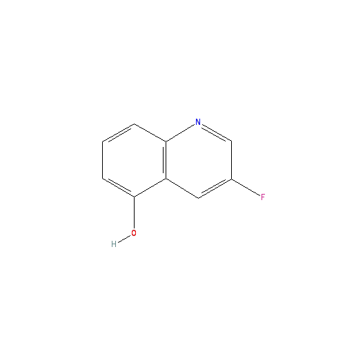 Chemical structure of 3-Fluoroquinolin-5-ol