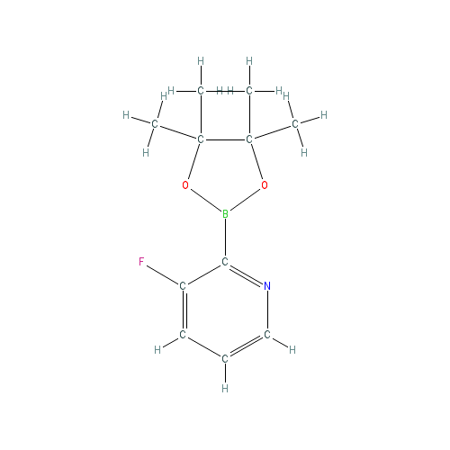 Chemical structure of 3-Fluoropyridine-2-boronic acid pinacol ester