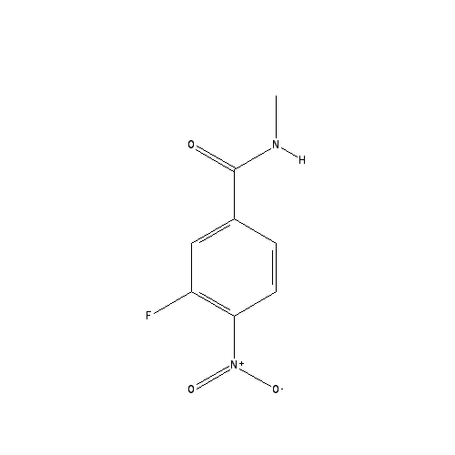 Chemical structure of 3-Fluoro-N-methyl-4-nitrobenzamide