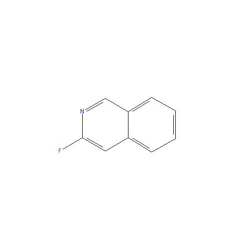 Chemical structure of 3-Fluoroisoquinoline