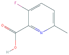 Chemical structure of 3-fluoro-6-methylpyridine-2-carboxylic acid